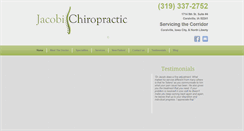 Desktop Screenshot of jacobichiropractic.com
