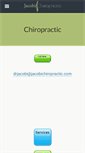 Mobile Screenshot of jacobichiropractic.com