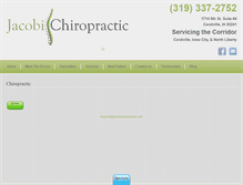 Tablet Screenshot of jacobichiropractic.com